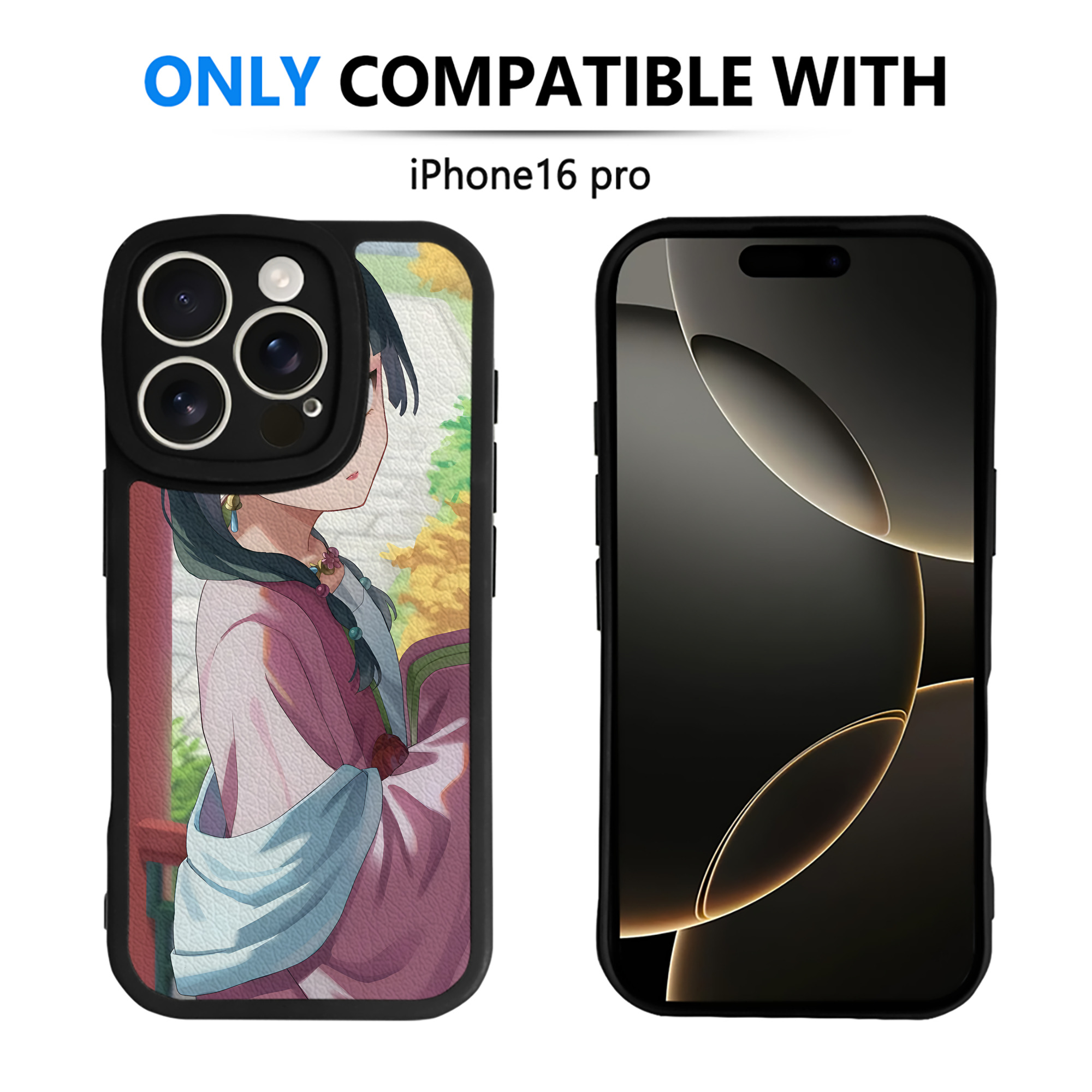 （画像用） 薬屋のひとりごと The Apothecary Diaries 【iPhone 16シリーズ対応】シリコンスマホケース（レザー調） 材質：シリコン